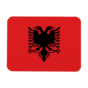 Patriotische albanische Flagge Magnet