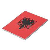 Patriotische albanische Flagge Notizblock (Rotiert)