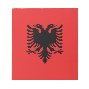 Patriotische albanische Flagge Notizblock