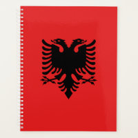 Patriotische albanische Flagge