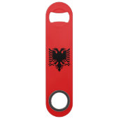 Patriotische albanische Flagge Speed Flaschenöffner (Vorderseite)