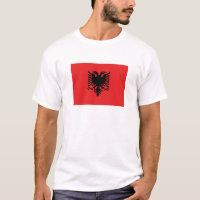 Patriotische albanische Flagge