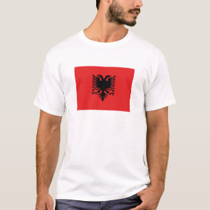 Patriotische albanische Flagge T-Shirt