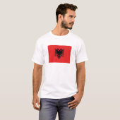Patriotische albanische Flagge T-Shirt (Vorne ganz)