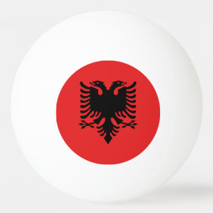 Patriotische albanische Flagge Tischtennisball