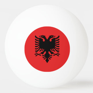 Patriotische albanische Flagge Tischtennisball