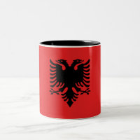 Patriotische albanische Flagge
