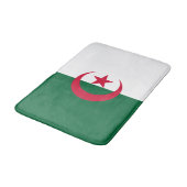 Patriotische algerische Flagge Badematte (Schrägansicht)