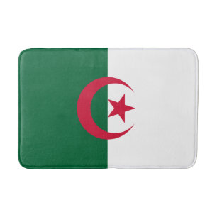 Patriotische algerische Flagge Badematte