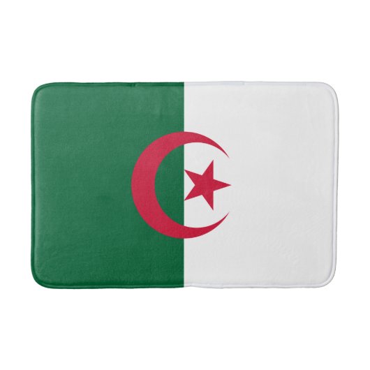 Patriotische algerische Flagge Badematte (Vorderseite)