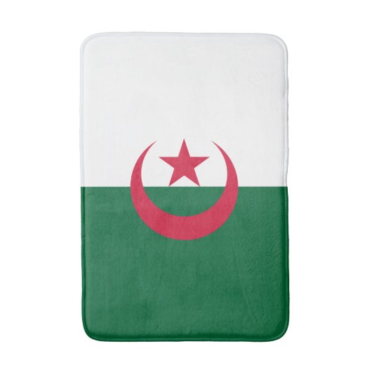Patriotische algerische Flagge Badematte (Vorderseite Vertikal)