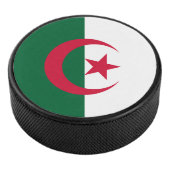 Patriotische algerische Flagge Eishockey Puck (3/4)