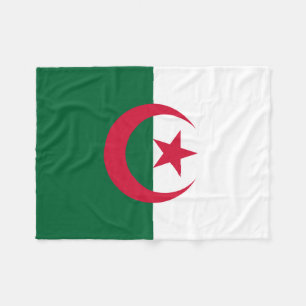 Patriotische algerische Flagge Fleecedecke