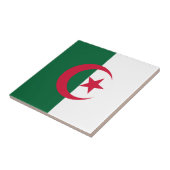 Patriotische algerische Flagge Fliese (Seite)
