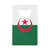 Patriotische algerische Flagge Geldbeutel Flaschenöffner (Vorderseite)