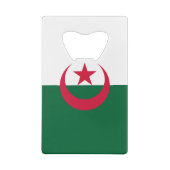 Patriotische algerische Flagge Geldbeutel Flaschenöffner (Rückseite)