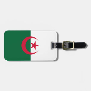 Patriotische algerische Flagge Gepäckanhänger