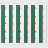 Patriotische algerische Flagge Geschenkpapier (Flach)