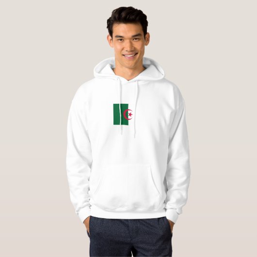 Patriotische algerische Flagge Hoodie (Vorne ganz)