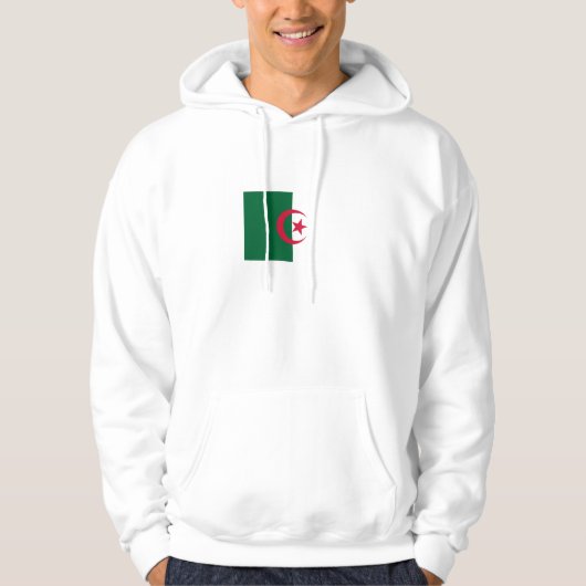 Patriotische algerische Flagge Hoodie (Vorderseite)
