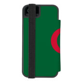 Patriotische algerische Flagge Incipio iPhone Geldbeutel-Hülle (Folio Rückseite)