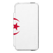 Patriotische algerische Flagge Incipio iPhone Geldbeutel-Hülle (Folio Vorderseite)