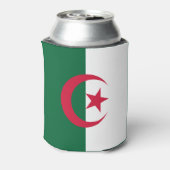 Patriotische algerische Flagge kann kühler Dosenkühler (Kanne Rückseite)