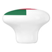 Patriotische algerische Flagge Keramikknauf (Seitenansicht)