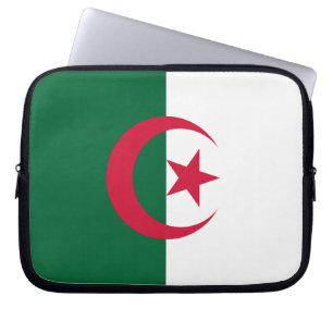 Patriotische algerische Flagge Laptopschutzhülle