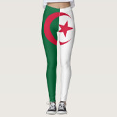 Patriotische algerische Flagge Leggings (Vorderseite)