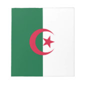Patriotische algerische Flagge Notizblock (Vorderseite)