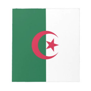 Patriotische algerische Flagge Notizblock