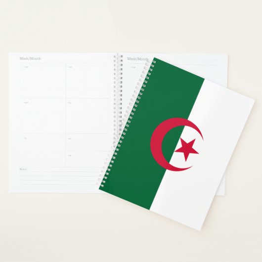Patriotische algerische Flagge Planer (Anzeige)