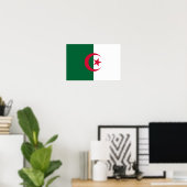 Patriotische algerische Flagge Poster (Heimbüro)