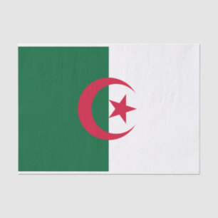 Patriotische algerische Flagge Seidenpapier