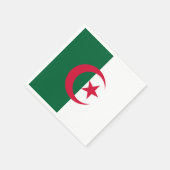 Patriotische algerische Flagge Serviette (Ecke)