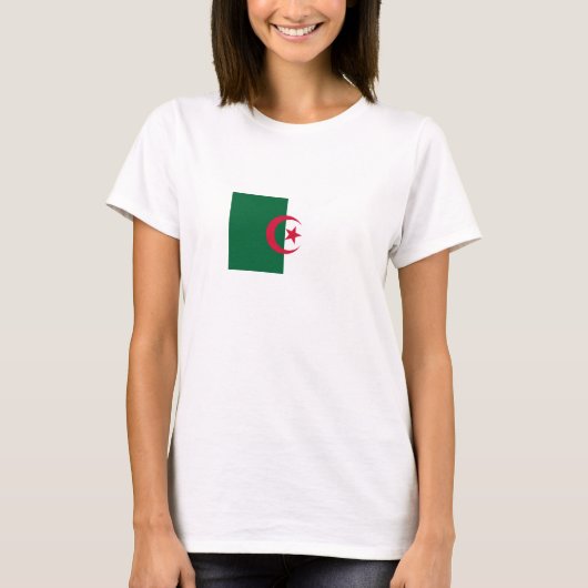 Patriotische algerische Flagge T-Shirt (Vorderseite)