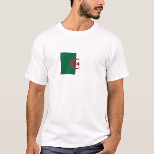 Patriotische algerische Flagge T-Shirt (Vorderseite)