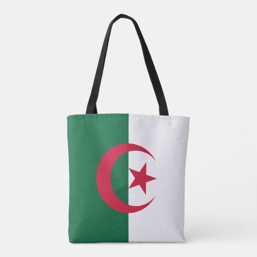 Patriotische algerische Flagge Tasche (Rückseite)