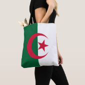 Patriotische algerische Flagge Tasche (Von Nahem)