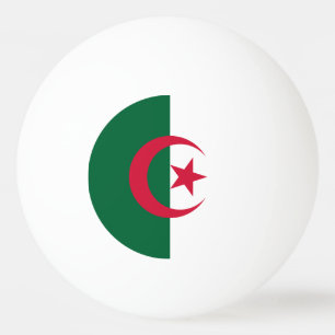 Patriotische algerische Flagge Tischtennisball