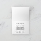 Patriotische American Eagle Note Card Dankeskarte (Innenseite)