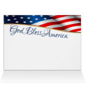 Patriotische American Eagle Stationery Note Card (Innenansicht Horizontal (Oben))