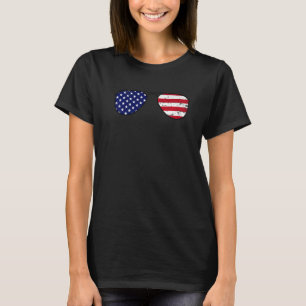 Patriotische American Flag Graphic Matching Family T-Shirt