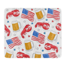 Patriotische American Flag Hummer Beer Star Schneidebrett