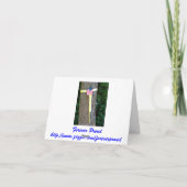 Patriotische American Flag Note Card Dankeskarte (Rückseite)