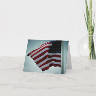 Patriotische American Flag Note Card Dankeskarte