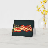 Patriotische American Flag Note Card Karte (Gelbe Blume)