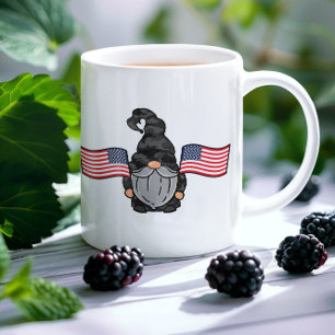Patriotische American Gnome Coffee Tasse
