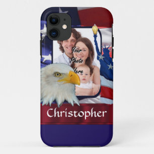 Patriotische American Icon Fotovorlage iPhone 11 Hülle